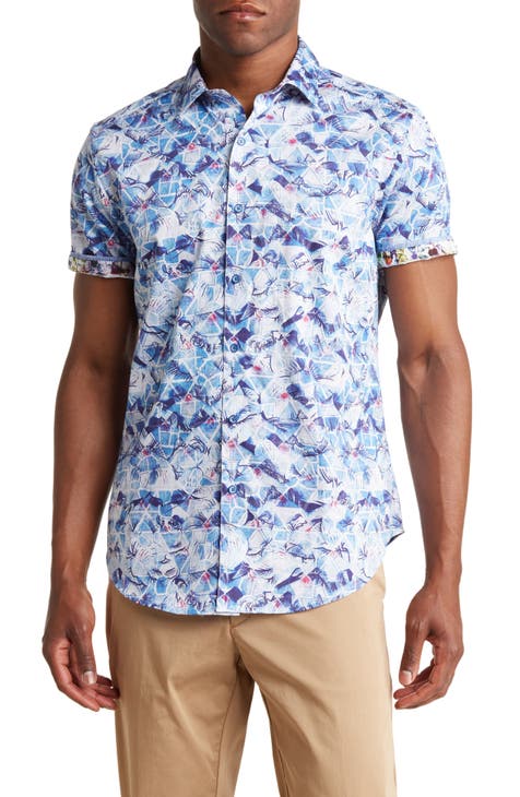 Robert Graham DNA Short Sleeve Button Down Shirt Multi