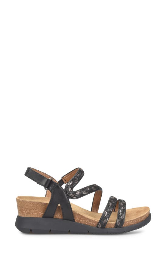 Shop Comfortiva Silvia Wedge Sandal In Black Multi