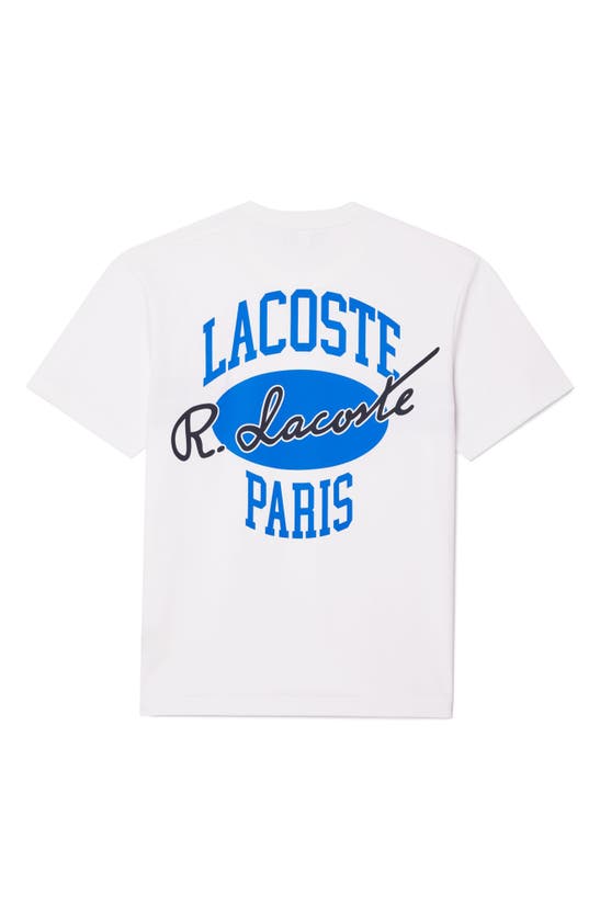 Shop Lacoste Paris Classic Fit Graphic T-shirt In Blanc