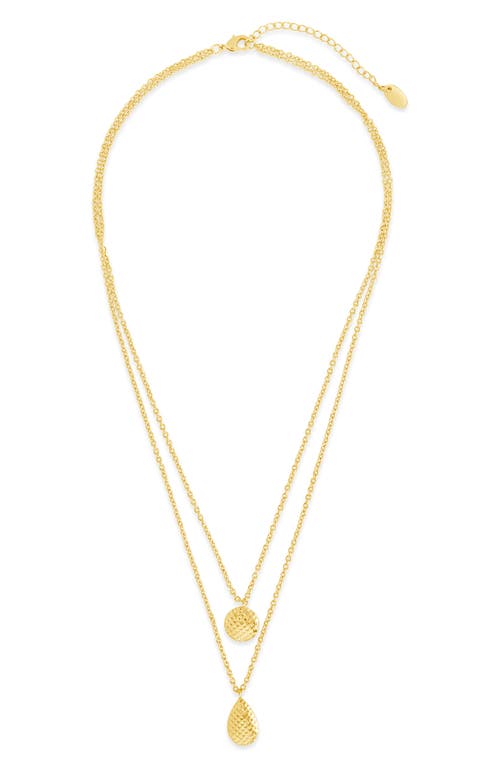 Sterling Forever Aldari Layered Necklace in Gold at Nordstrom