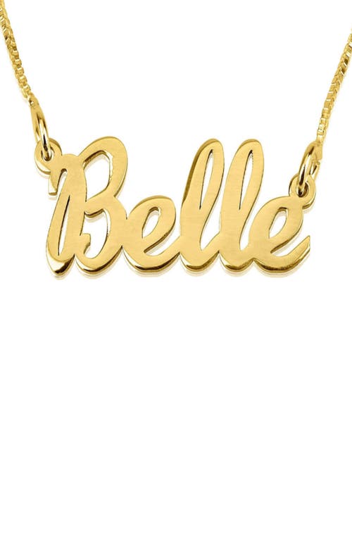 Personalized Nameplate Necklace in Gold Plated