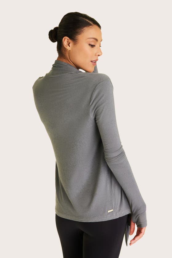Shop Alala Washable Cashmere Cardigan In Charcoal
