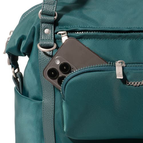 Shop Baggallini Nolita Convertible Backpack In Emerald Twill