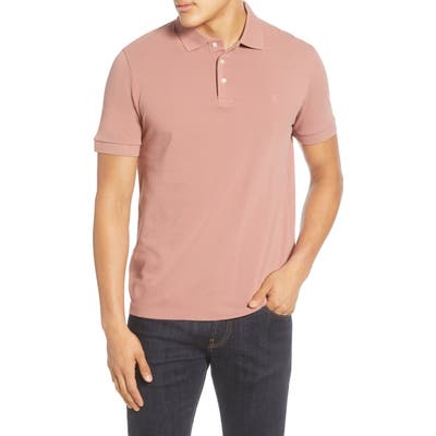 French Connection Regular Fit Solid Pique Polo, Pink
