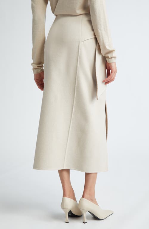 Shop Max Mara Zuppa Side Tie Wrap Skirt In Sand