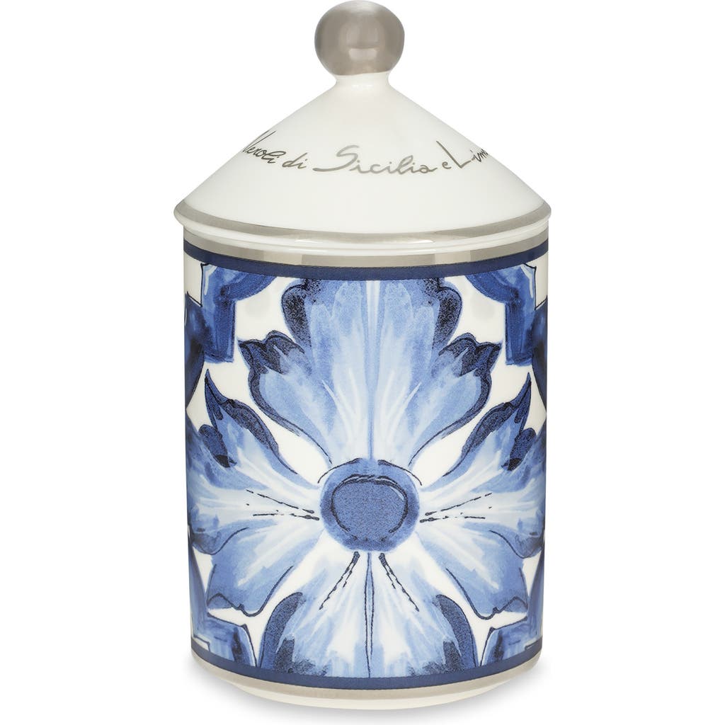 Dolce & Gabbana Dolce&gabbana Lidded Scented Candle In Light Blue