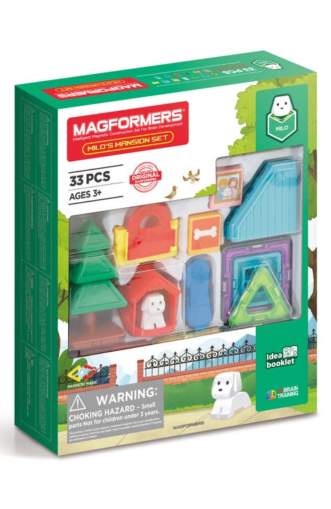 Milo's Mansion 33-Piece Magnetic Construction Set