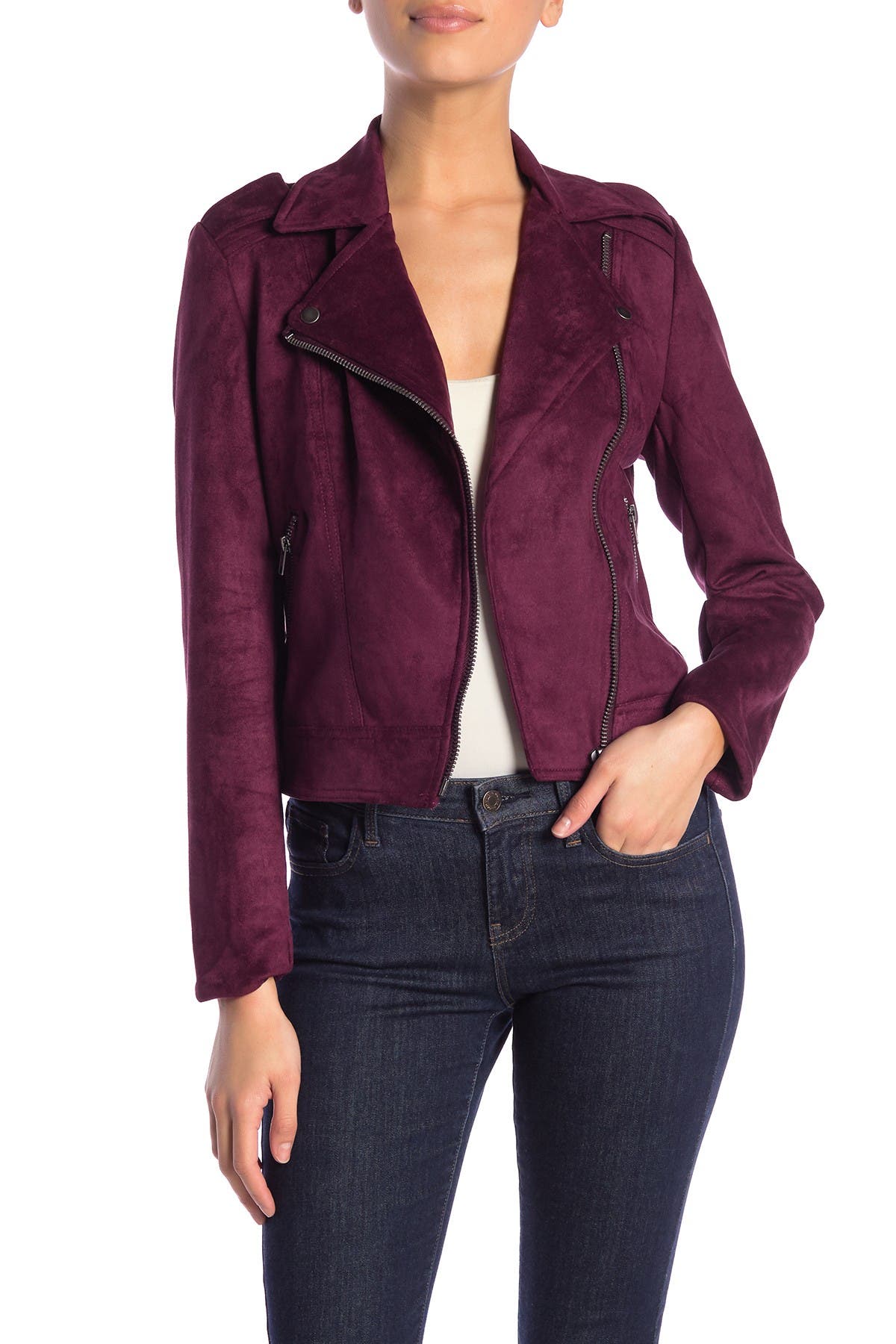 suede petite jacket