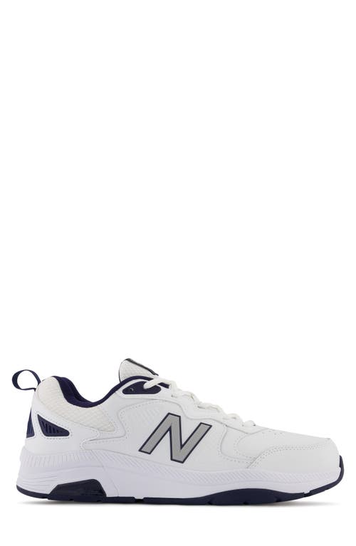 Shop New Balance Mx 857 V3 Training Shoe In White/navy