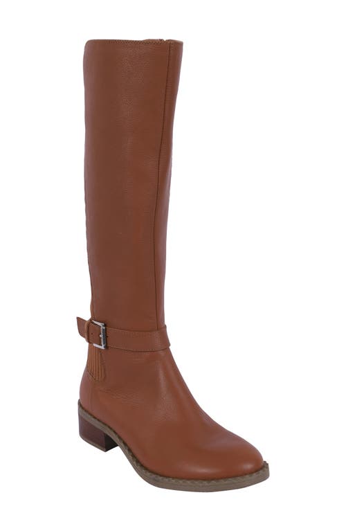 Brinley Knee High Boot in Luggage Leather
