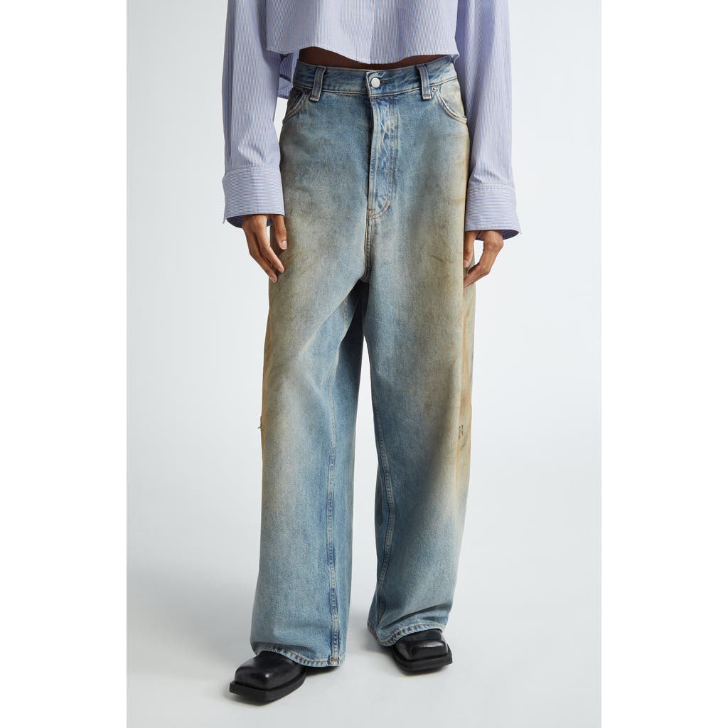 Acne Studios 2023f Fn Penicillin Jeans Mid Blue In 863 Mid Blue