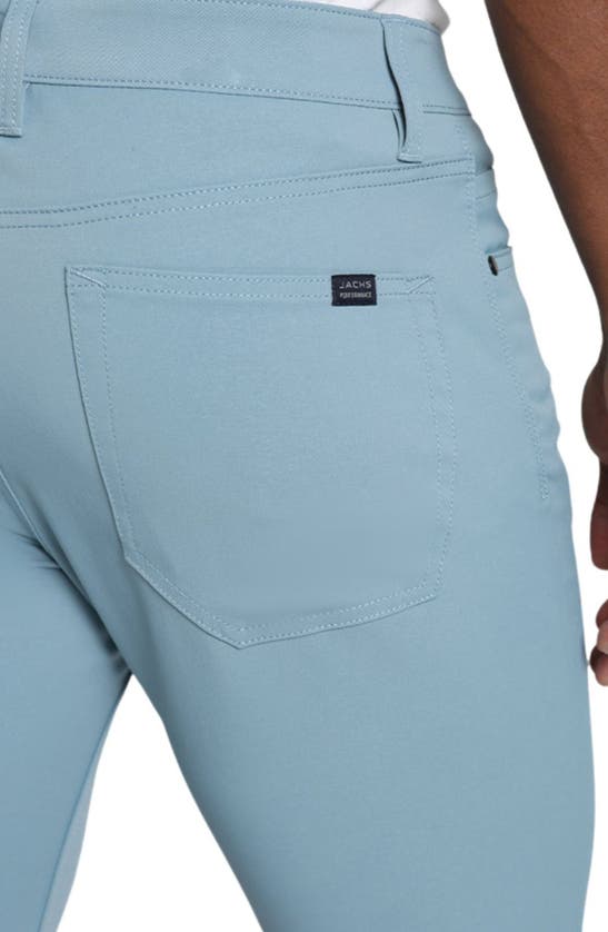 Shop Jachs Straight Leg Tech 5-pocket Pants In Teal