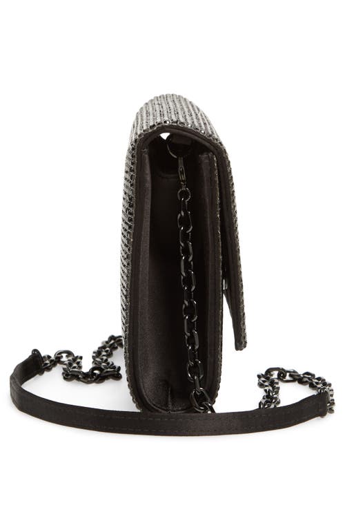 Judith Leiber Fizzoni Full-beaded Clutch Bag In Ebonized Jet