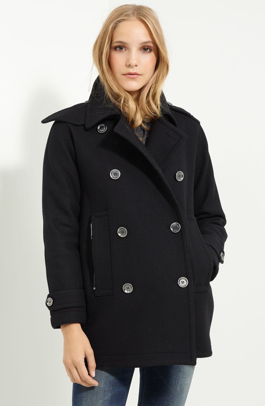 burberry peacoat nordstrom