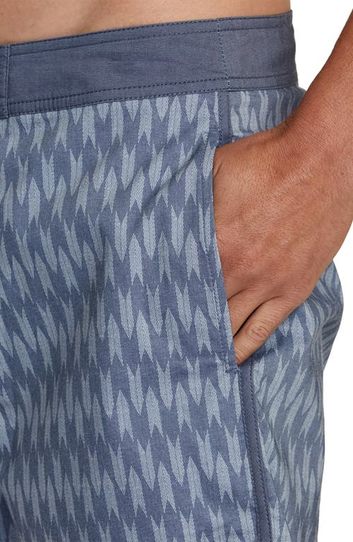 Shop Rvca Freeport Swim Trunks In Moody Blue