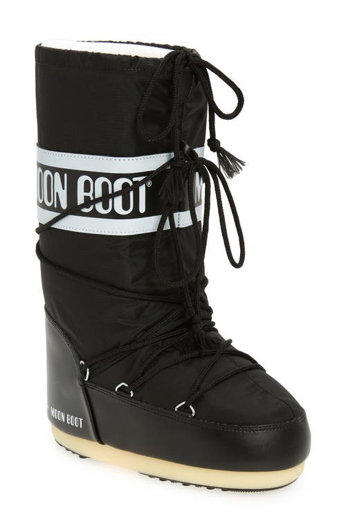 Moon Boot® Water Repellent Nylon Boot in Black