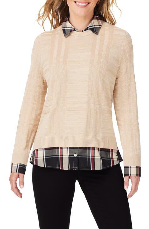 ladies plaid sweaters