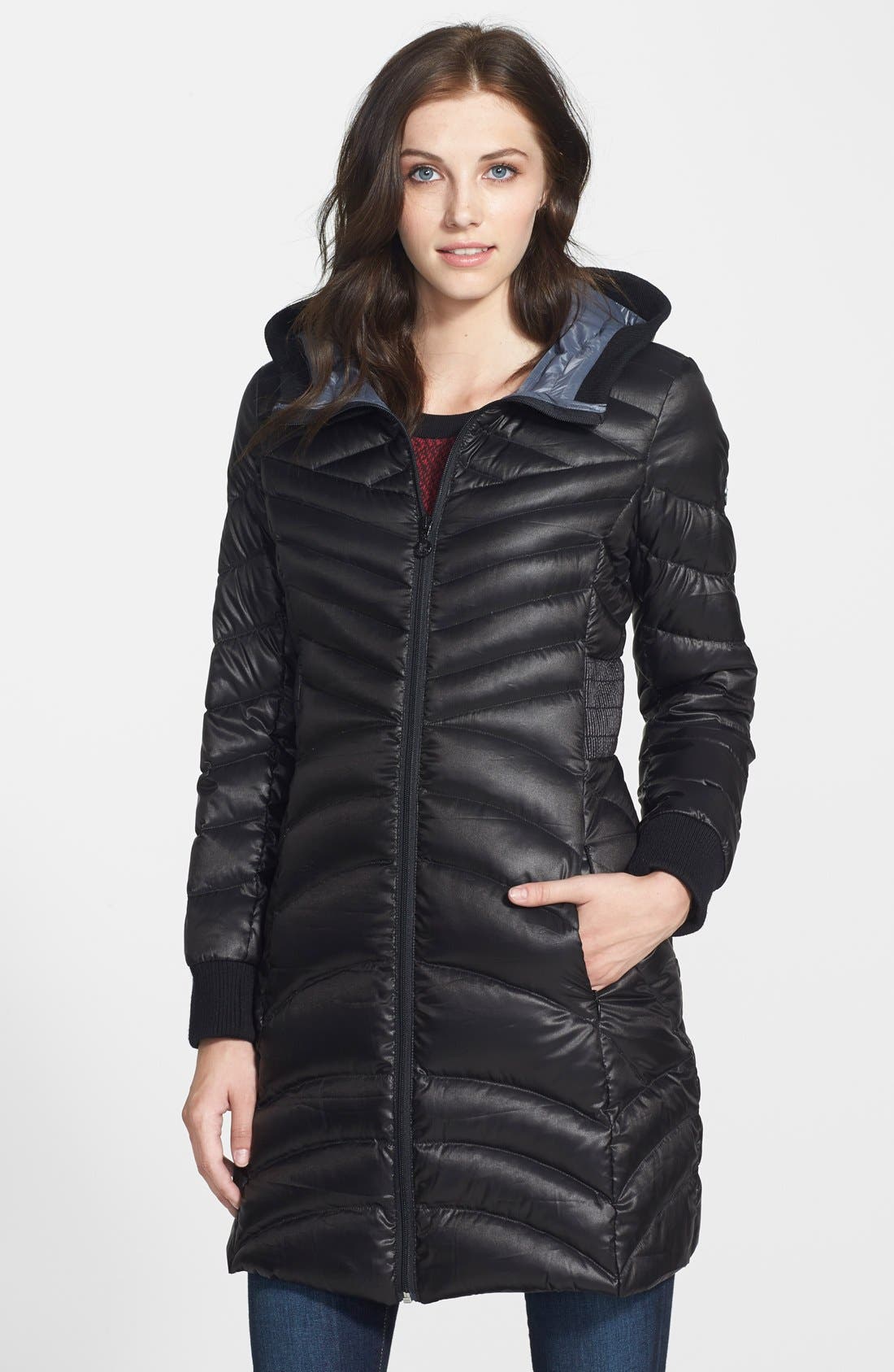 Bernardo Hooded Packable Goose Down Coat Nordstrom