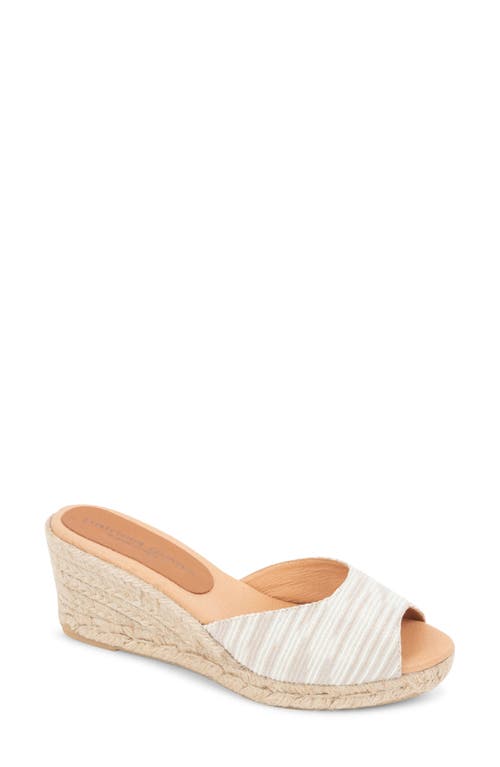 patricia green Verona Espadrille Wedge Sandal Metallic Pearl at Nordstrom,