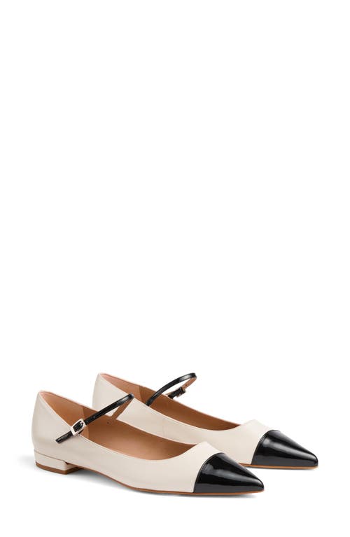 LK Bennett Monty Pointed Cap Toe Mary Jane Flat at Nordstrom