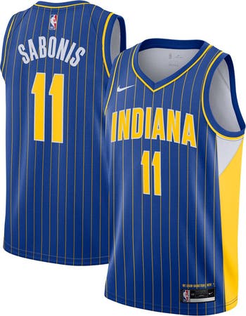 Nike Men's Nike Domantas Sabonis Blue Indiana Pacers 2020/21 Swingman Player Jersey - City