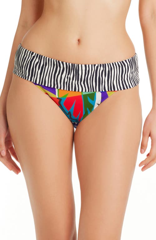 Rod Beattie Mix Fold Over Bikini Bottoms in Multi Colored at Nordstrom, Size 14