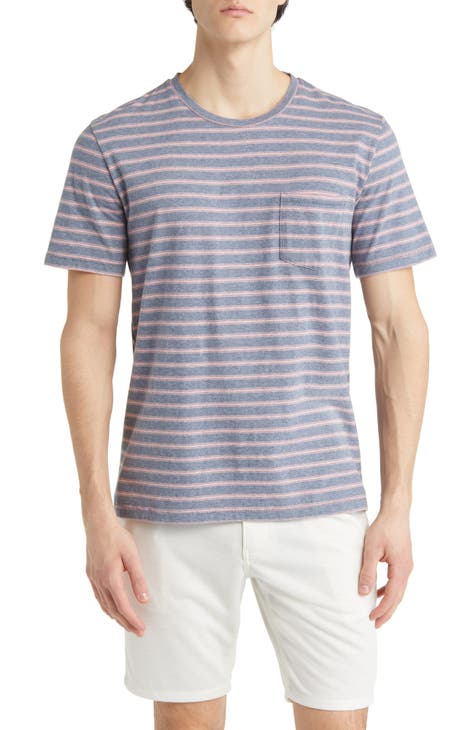 Kai Stripe Cotton Pocket T-Shirt