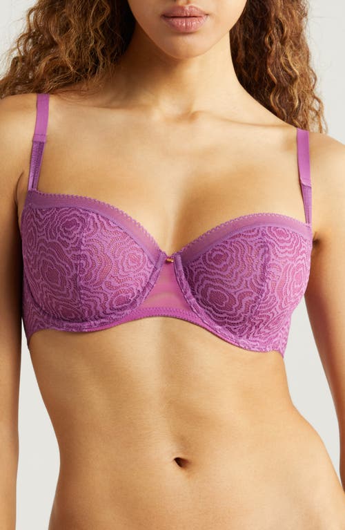 Shop Chantelle Lingerie C Jolie Underwire Demi Bra In Berry