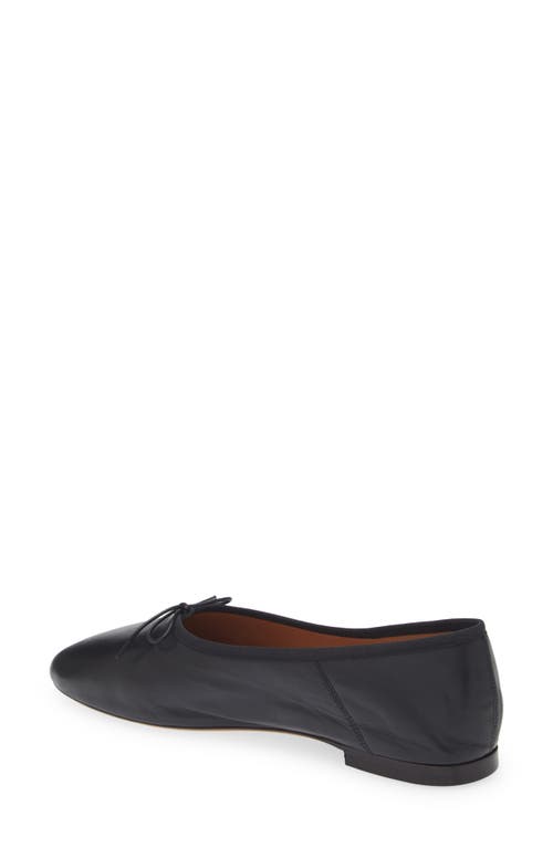 Shop Mansur Gavriel Dream Ballerina Flat In Black/black