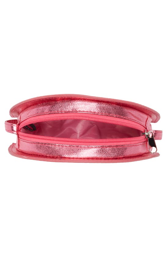 Shop Capelli New York Rainbow Metallic Crossbody Bag In Pink Multi Combo