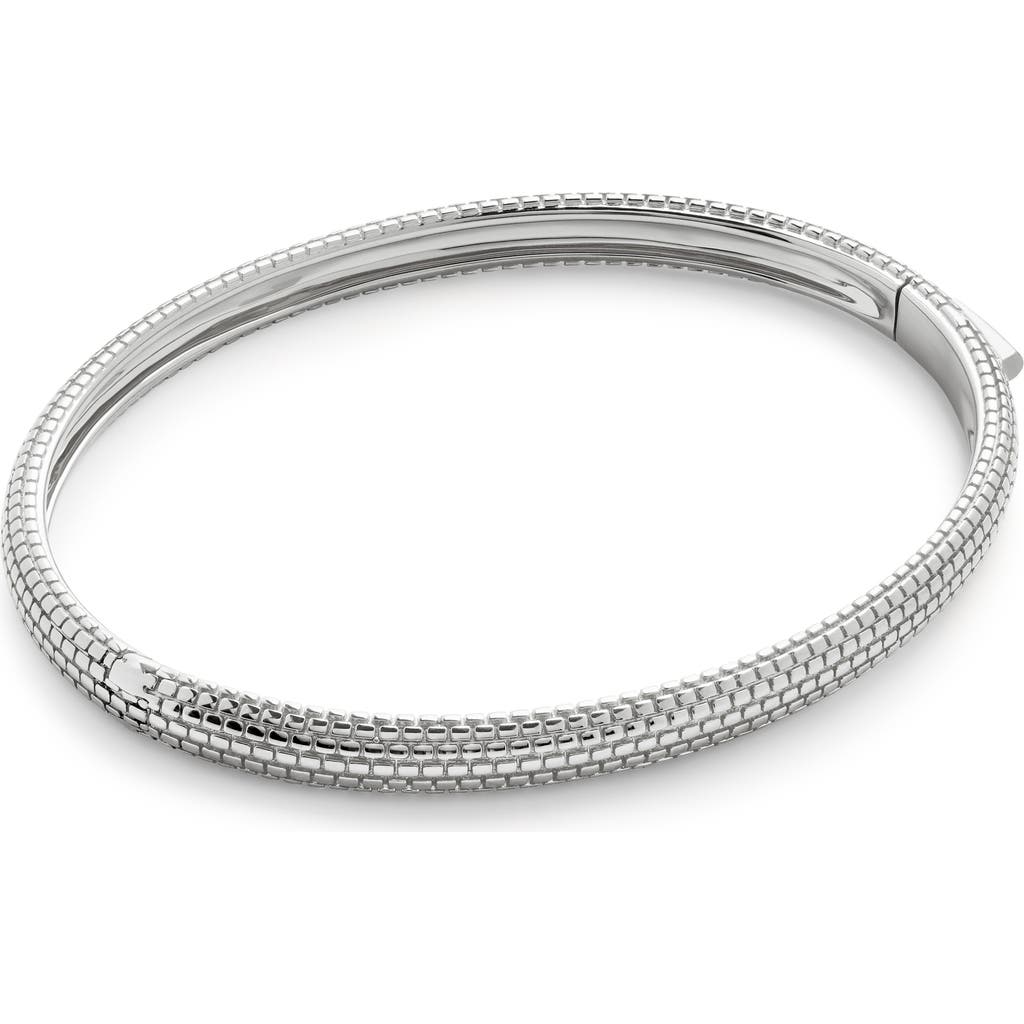 Monica Vinader Sterling Silver Heirloom Bangle In Sterling Silver
