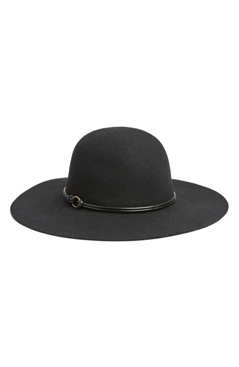 Wide Brim Wool Floppy Hat