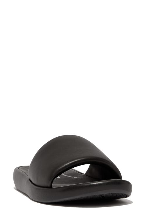 iQushion D-Luxe Slide Sandal in Black