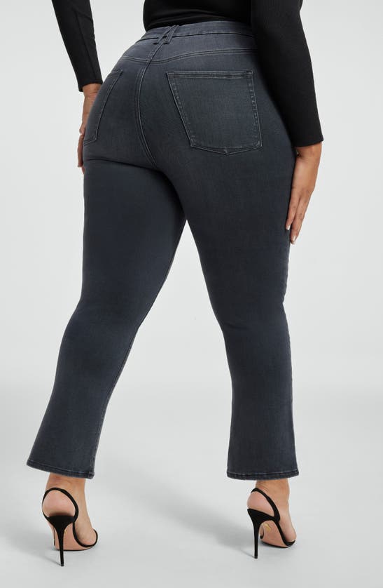 Good American Always Fits Good Straight High Waist Straight Leg Jeans In Black253