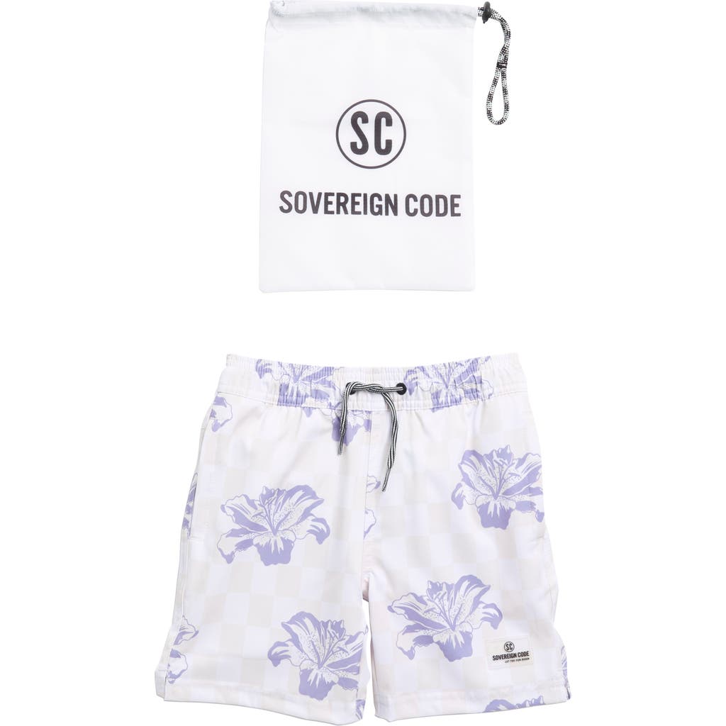 Shop Sovereign Code Kids' Session Volley Shorts In Tubular/heirloom