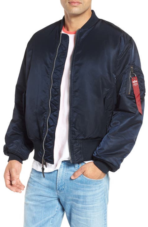 Slim fit bomber jacket - navy