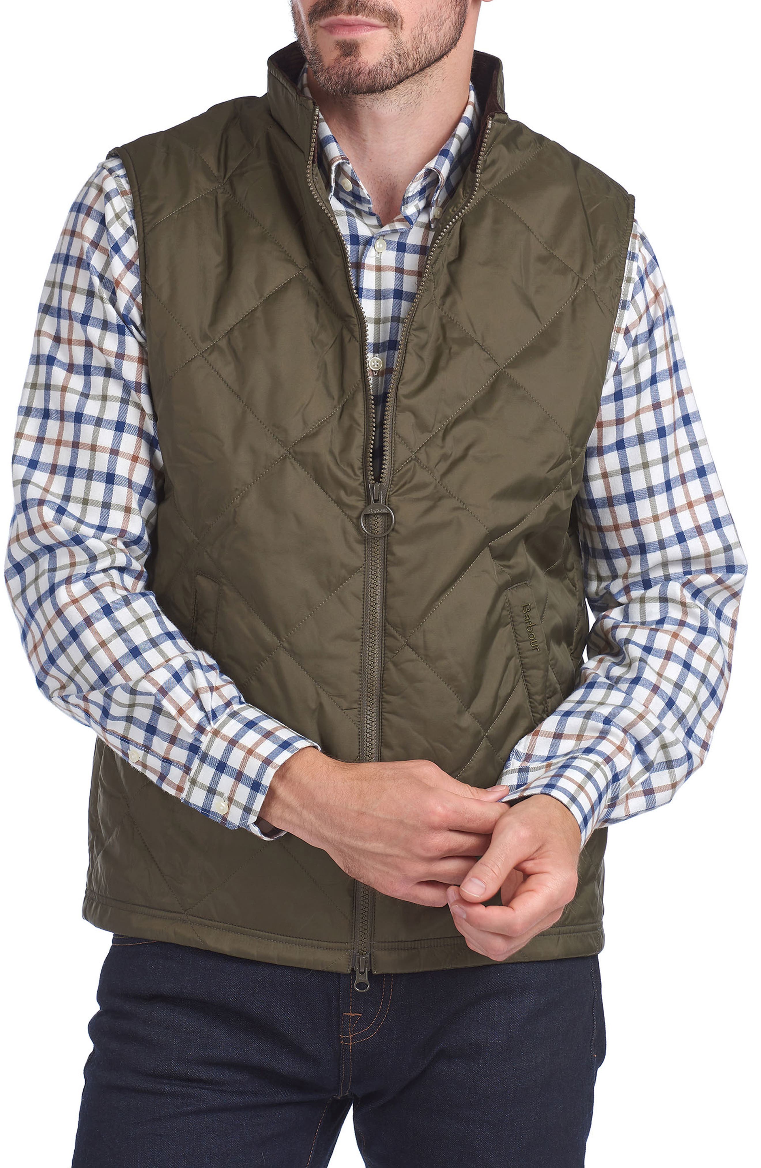 mens quilted vest