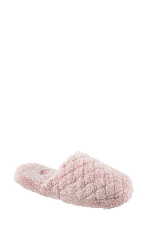 Acorn Quilted Spa Slide Slipper in Pink