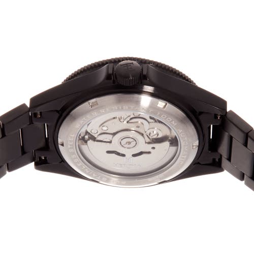 Shop Heritor Automatic Calder Bracelet Watch W/date In Black