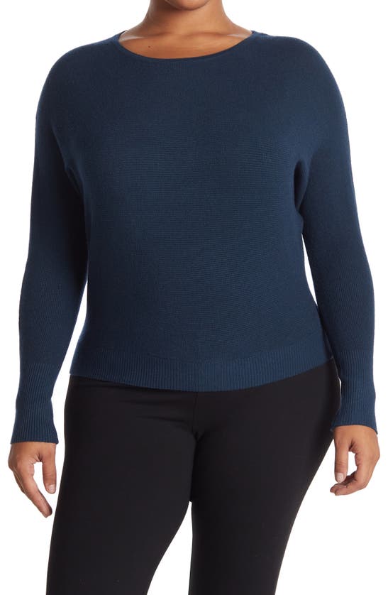 T TAHARI DOLMAN SLEEVE THERMAL SWEATER