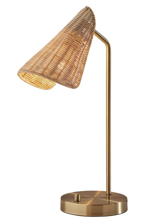 ADESSO LIGHTING Cove Desk Lamp in Antique Brass at Nordstrom