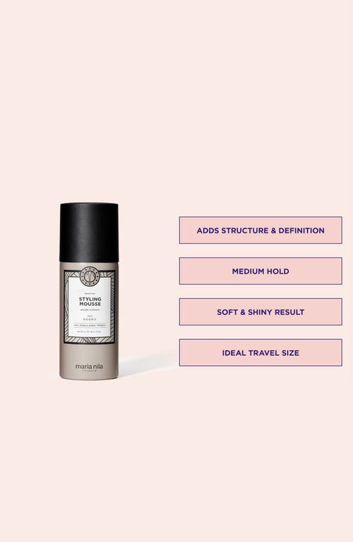 Maria Nila Styling Hair Mousse In No Color