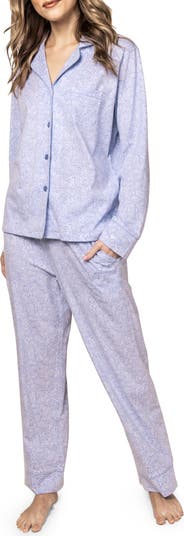 Women's Pima Pajama Set in Periwinkle – Petite Plume