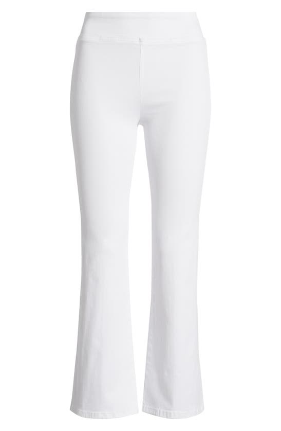 Shop Frame Jet Set Crop Mini Bootcut Pull-on Jeans In White