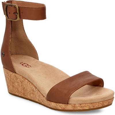 UGG Zoe Ii Wedge Sandal, Brown