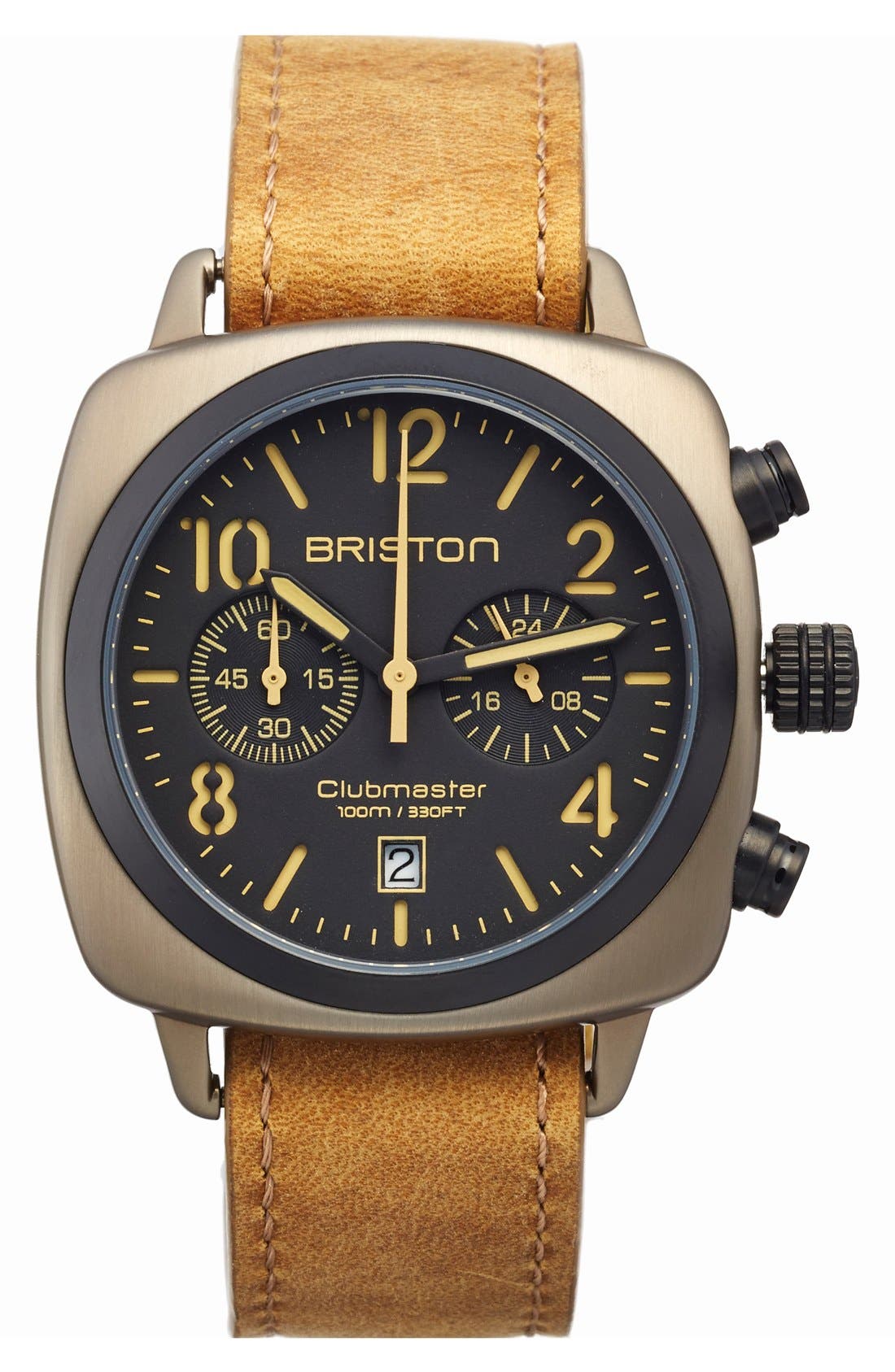 Briston Watches Chronograph Leather Strap Watch, 40mm Nordstrom