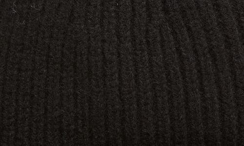 Halfdays Rib Merino Wool Beanie In Black