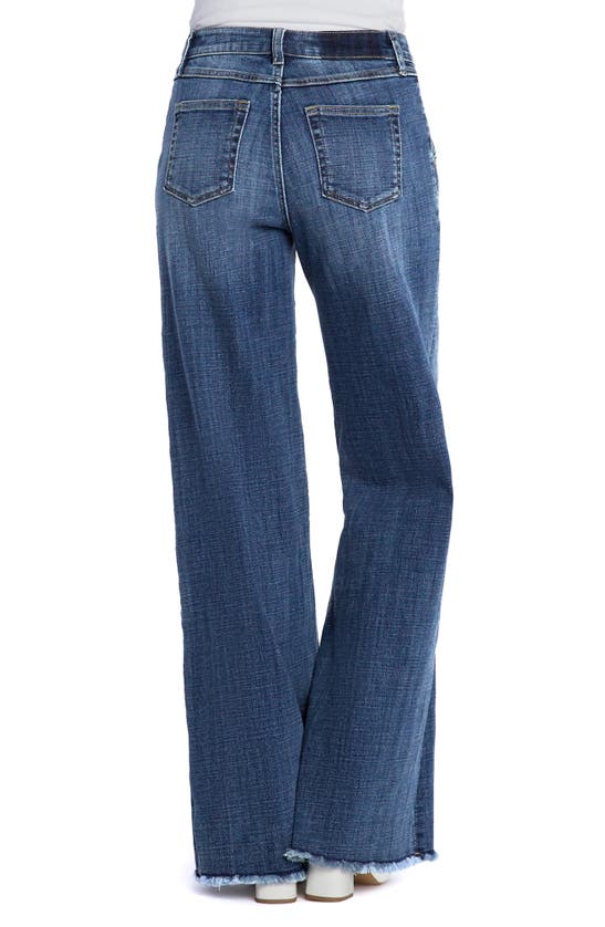 Shop Hint Of Blu Mighty High Waist Wide Leg Jeans In Retro