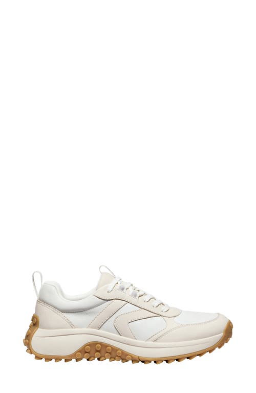 Keen Ks86 Lea Sneaker In Birch/star White