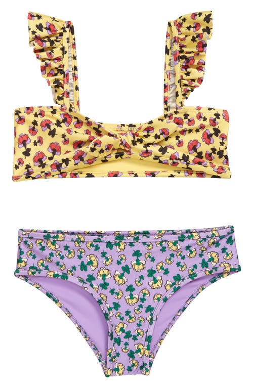 Zimmermann Kids' Tiggy Two-Piece Swimsuit in Mismatched
